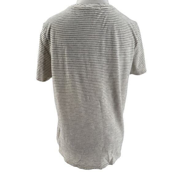 Marine Layer Women's Ivory Black Striped Short Sleeve T-Shirt Size Small - Picture 3 of 6